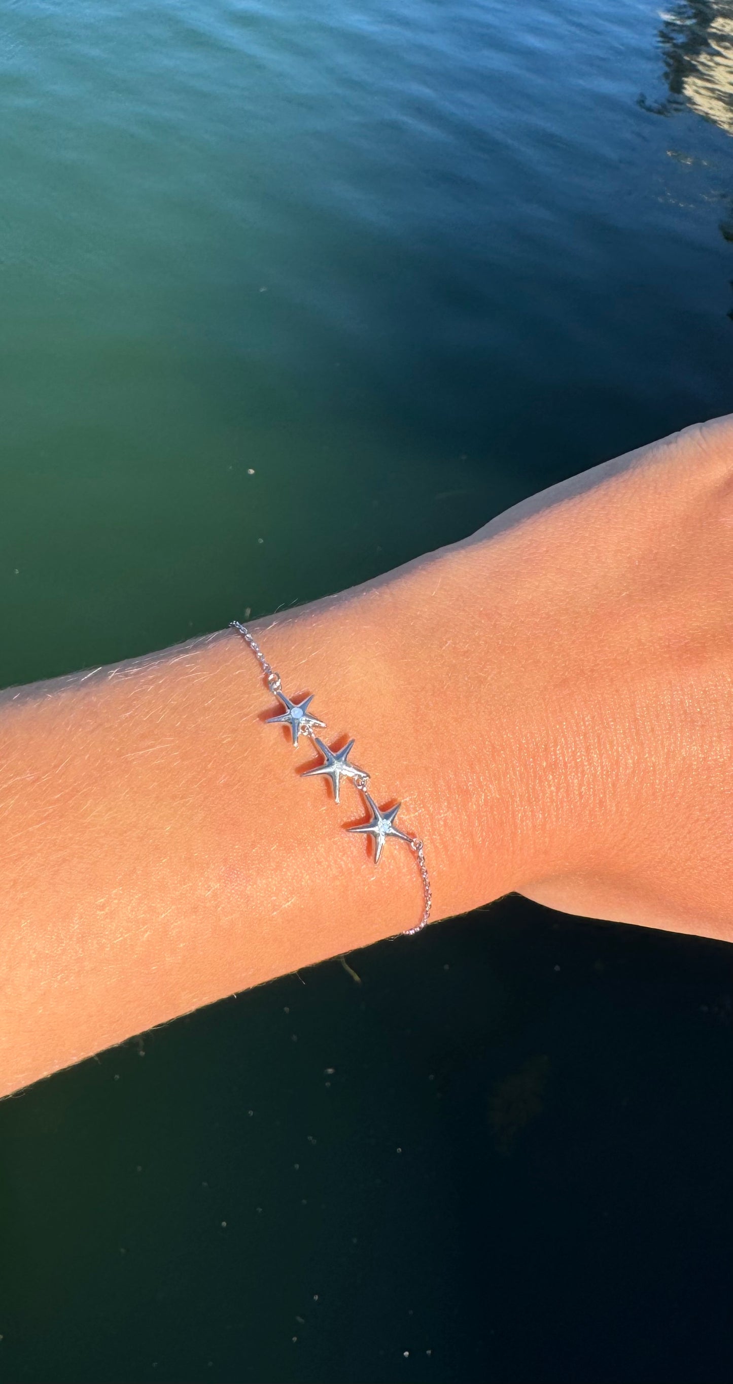 Three starfish bracelet