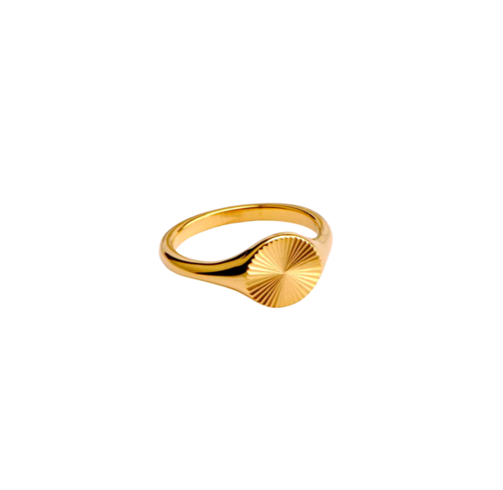 Gold sun ring